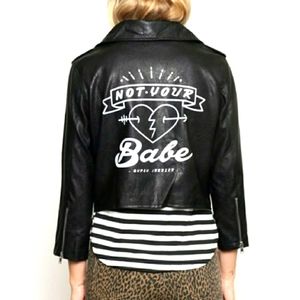Gypsy Warrior • Not Your Babe Vegan Noto Faux Leather Jacket